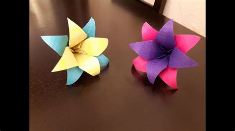 How To Make A Paper Flowers Easy Youtube