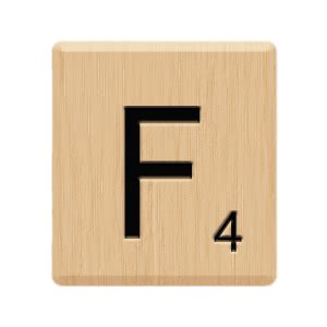 Scrabble Tile F | PNGlib - Free PNG Library