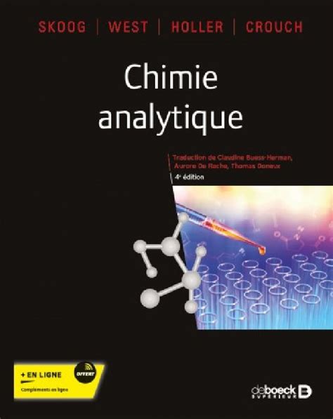 Chimie Analytique Collectif Broch De Boeck Sup Rieur Dbs