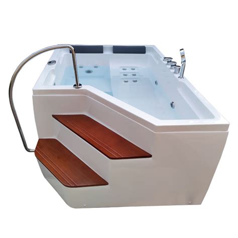 Whirlpool Massage Hydrotherapy Corner Bathtub Hot Tub 2 Two Person With
