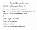 Point of division formula