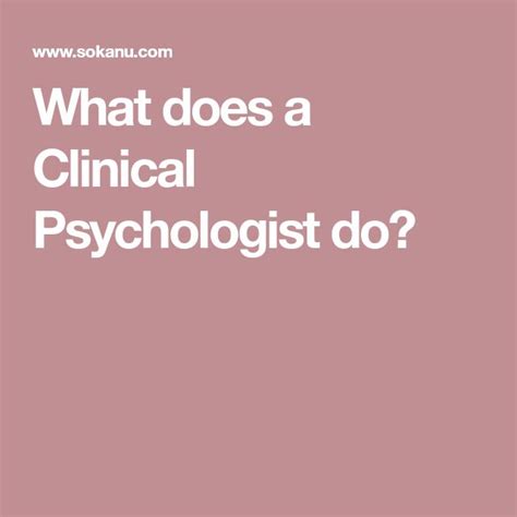 What Does A Clinical Psychologist Do Careerexplorer Clinical