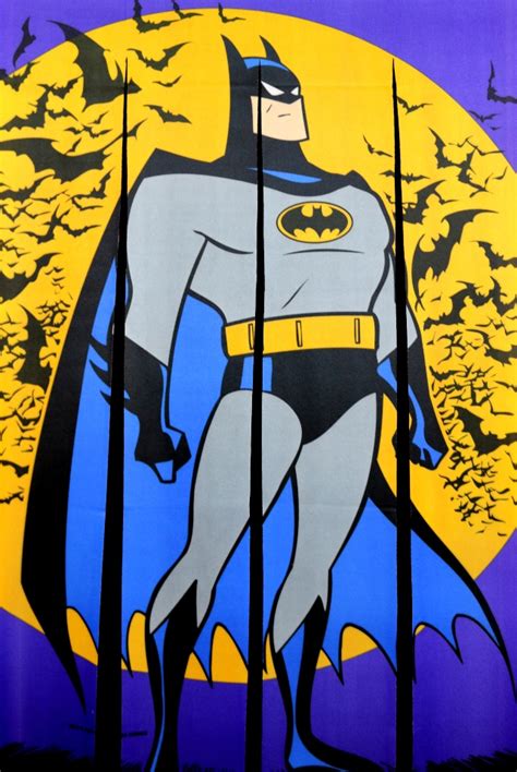 Vintage Batman Door Defender Door Banner Comic Book Super