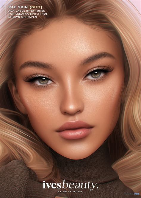 Rae Skin For Lelutka Evox December 2022 Group T By Ives Beauty Teleport Hub Second Life