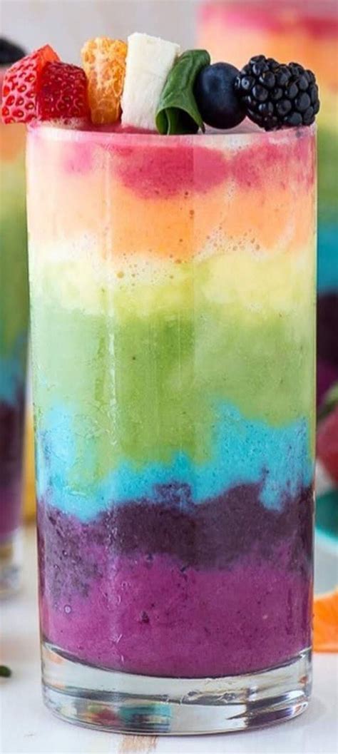 Pin By Hettiën On Welcome Spring Summer And Easter Rainbow Smoothie