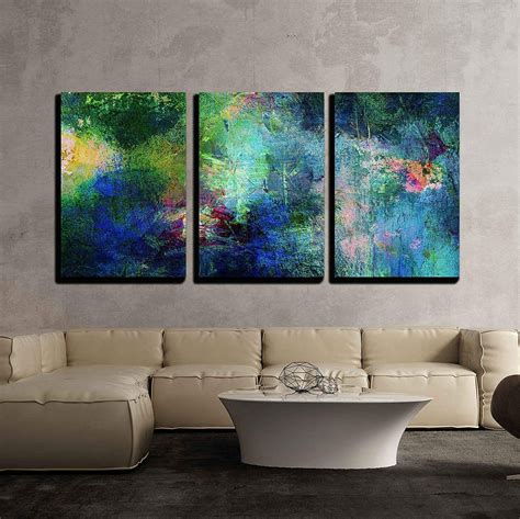Wall26 3 Piece Canvas Wall Art Soothing And Vibrant Blue