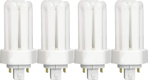 13 Watt Cfl Light Bulbs 4 Pin Gx24q 1 Base 3000k Warm White 13w