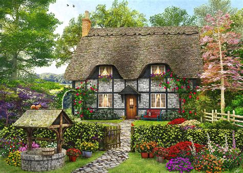 Meadow Cottage Drawing By Dominic Davison Pixels