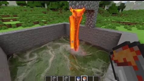 Minecraft Realistic Lava And Water Youtube