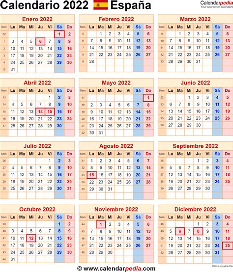 Calendario 2022 Excel Para Descargar Zona De Información