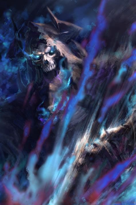 Wallpaper Ainz Ooal Gown Overlord Anime Skull 1152x1730 Deireadh