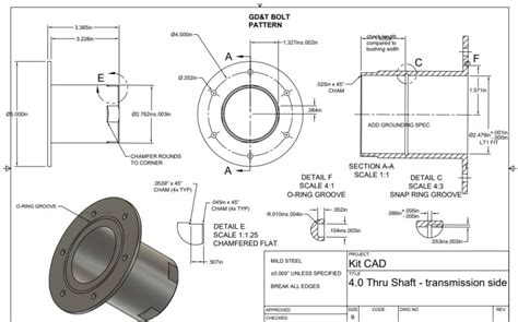 Gdandt For Bolted Flange Of Two Rotating Parts Drafting Standards Gdandt