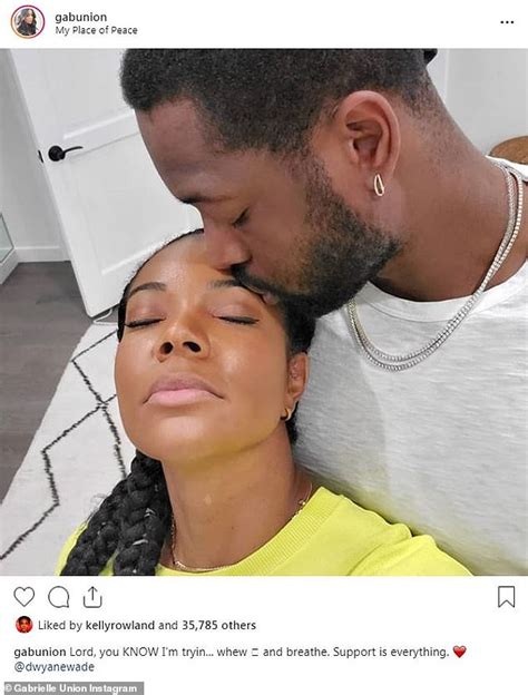 Gabrielle Union Shares Sweet Snap Of Dwyane Wade Kissing Her On