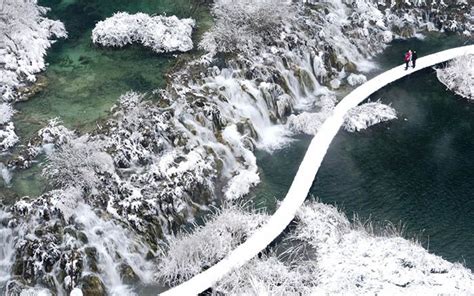The Spectacular Plitvice National Park Winter Wonderland