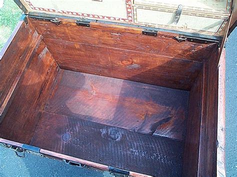 How To Restore Antique Trunks And Trunk Restoration Refurbished Trunks