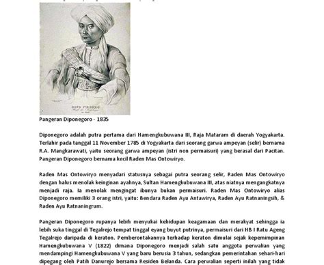 Sejarah Tentang Pangeran Diponegoro / Diponegoro Wikipedia Bahasa Indonesia Ensiklopedia Bebas