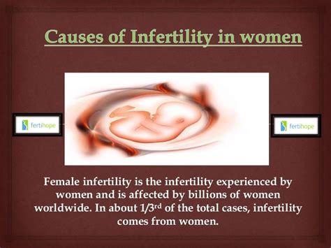 Causes Of Infertility In Women