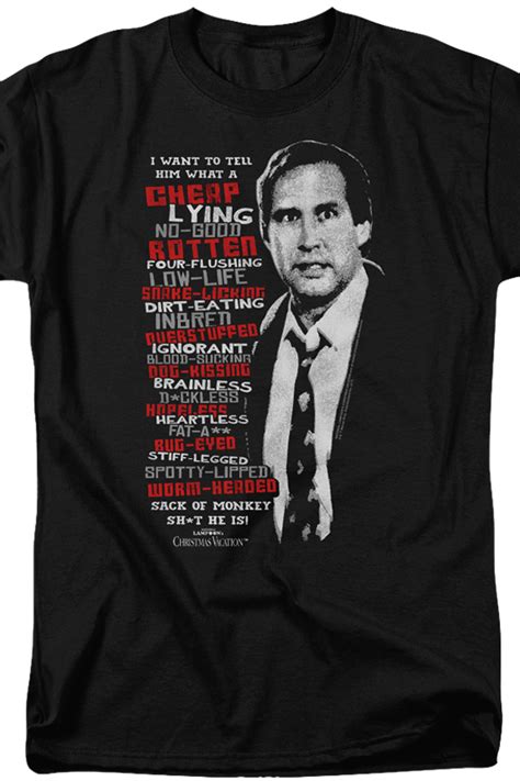 Christmas vacation quotes upcycled 1960 by marais0handmade. Clark's Griswold's Rant Christmas Vacation T-Shirt ...
