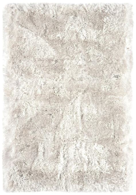 Plush Rug By Asiatic Carpets In White Colour Rugs Uk