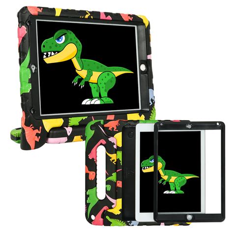 Hde Case For Ipad Air Kids Shockproof Bumper Hard Cover Handle Stand