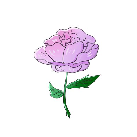 Cartoon Purple Flower Illustration Cartoon Purple Flowers Png