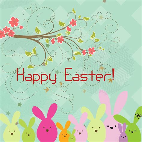 Abstract Happy Easter Cartoon Background Vector Download