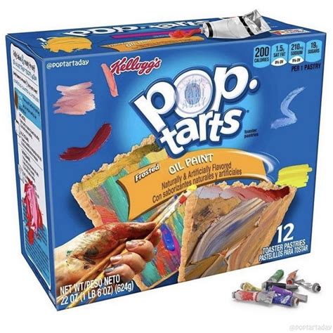 Oil Paint Pop Tarts In 2021 Pop Tarts Weird Snacks Pop Tart Flavors