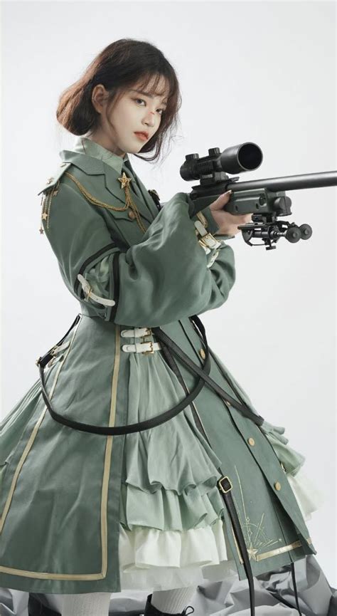 Defend The Cuteness Military Lolita Blouse Jacket And Skirt Set Oc