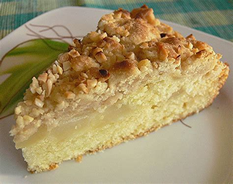 Ich zeige euch die zubereitung von einem schoko birnen kuchen. Sahne - Birnen - Kuchen mit Streuseln von sandy07 ...