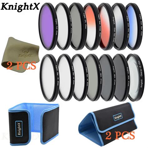 Knightx 14 Filter Fld Uv Cpl Nd Nd2 Nd4 Nd8 Lens For Sony Canon Nikon