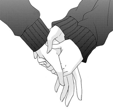 Anime Couple Holding Hands