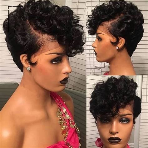 pixie short curly bob wig factory vendor black women raw indian virgin cuticle aligned hair lace