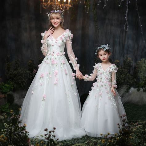 Vestidos De Boda De La Familia De Madre E Hija Vestido De Princesa