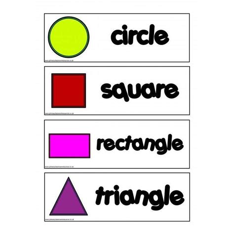 2d Shapes Flashcards Primary Classroom Resources