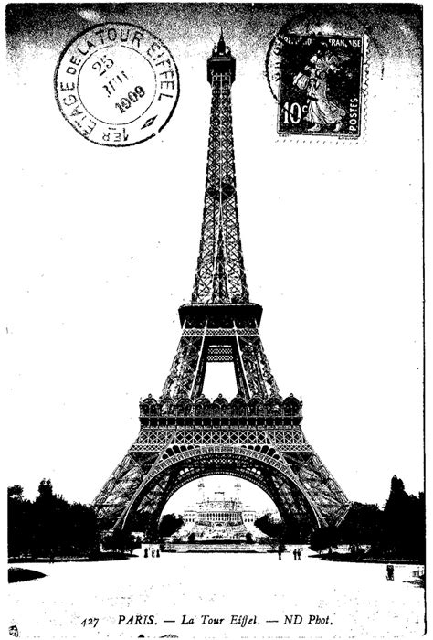 5 Best Images Of Black And White Paris Printables Eiffel Tower Black