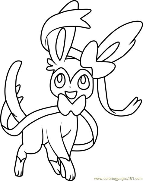 Sylveon Coloring Pages Coloring Home