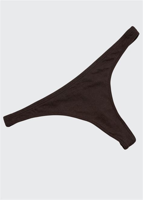 Skin Organic Cotton Low Rise Thong Bergdorf Goodman