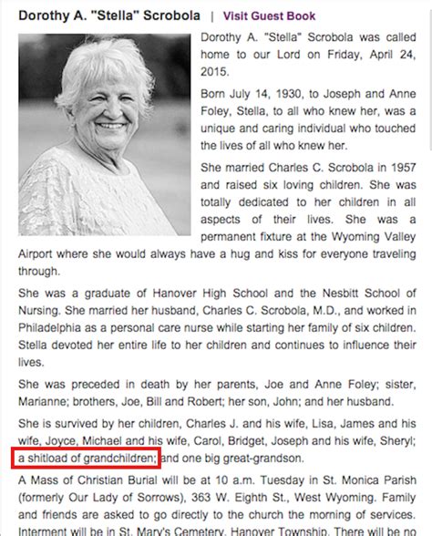 Newspaper Examples Of Obituaries Writing An Obituary With 10