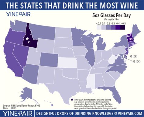 Maps The States That Drink The Most Wine Beer And Spirits Vinepair