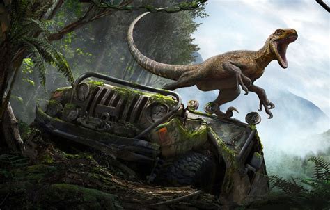 Обои динозавр ящер Rj Palmer The Isle Magnaraptor картинки на