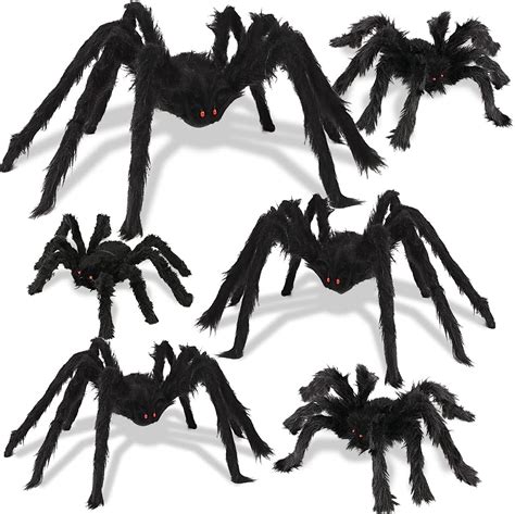 Buy Baisoo Halloween Spider Decorations 6 Pack Giant Spider Outdoor