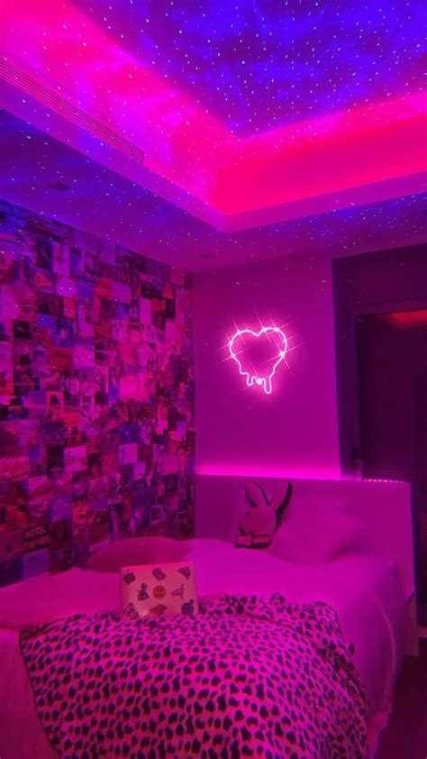 Baddie Aesthetic Rooms With Led Lights And Vines Anak Pak Lurah