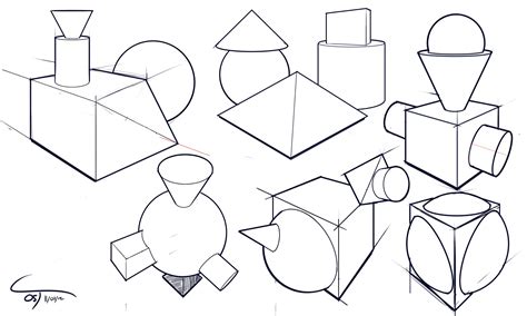Simple Shapes Drawing At Getdrawings Free Download