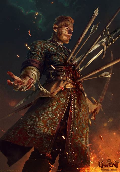 Artwork Of The Gwent Card Olgierd Immortal From The Official