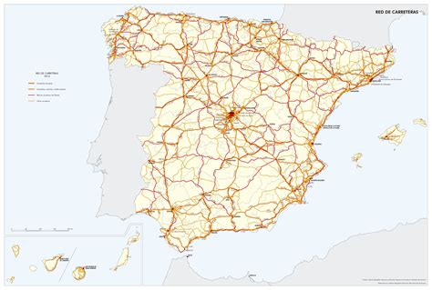 Archivoespana Red De Carreteras 2016 Mapa 15224 Spa Atlas