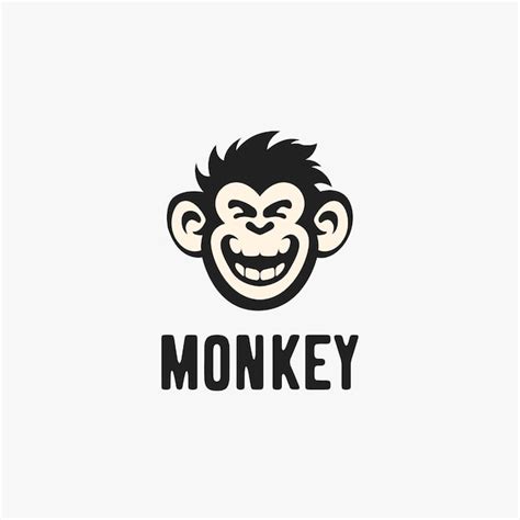 Premium Vector Monkey Head Logo Design Template Vector Icon Illustration