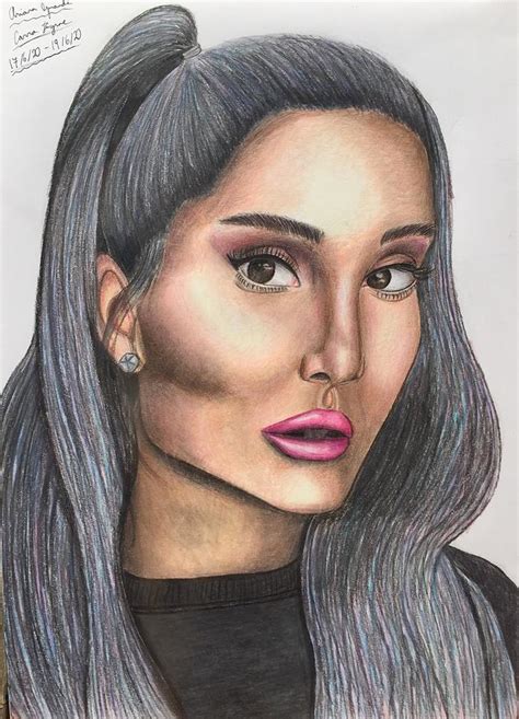 Ariana Grande Drawing By Carra Byrne