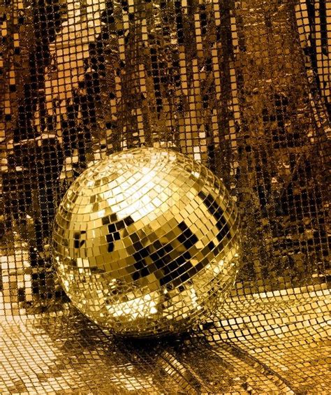 Gold Disco Ball Roller Disco Canvas Background Background Images