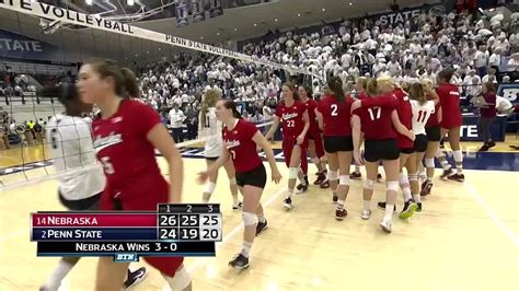 Nebraska At Penn State Volleyball Highlights Youtube