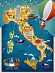 Italy Map of Major Sights and Attractions - OrangeSmile.com